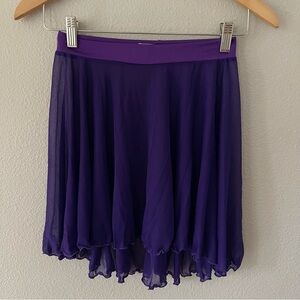 Motionwear Purple Mesh Dance Skirt Size Small Dancewear